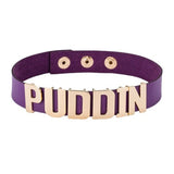 Unisex Gothc Puddin Choker Necklace - Purple - 2 / Stud / 14.56 x 0.78" / Necklace - S - PU Leather - image 18