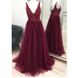 Women's Beaded  Evening Dress Tulle - Pink - Beaded Evening Dress - 22W - Polyester/Chiffon/Tulle - image 41