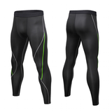 Men's Compression Workout Pants - Black/Red - XXL - Spandex - image 22