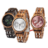 Men's Women's Elegant Wood Watches - Pink - Quartz Watch - Medium - Wood - image 1