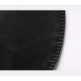 Men's Stylish Faux Leather Dress Jackets - Black - Faux Leather Jacket - 8XL - PU Leather - image 10