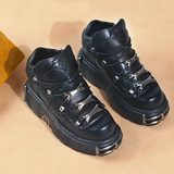 Women's Gothic Punk Platform Sneakers - Black - 1 /  No Plush / Punk Shoes - 44 B - PU Leather - image 13