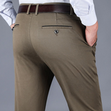 Men's Modern Stretch Business Work Pants - Khaki - Pants - 42 - Polyester Spandex - image 4