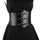 Women's Under Bust Waist Cincher Belts - Black - Round - Waist 60-80cm - PU Leather - image 33