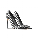 Women's Genuine Leather Patent Pumps - Black 1 - 6cm Heel / Stiletto Shoes - 41 B - Genuine Leather - image 7