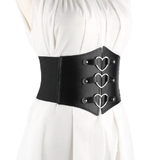 Women's Under Bust Waist Cincher Belts - Black - Round - Waist 60-80cm - PU Leather - image 26