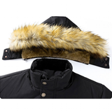 Men's Warm Winter Hooded Fleece Parka - Black - 1 - Fleecy Parka - 8XL - Polyester Fleece - image 8