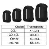 Luggage Covers Backpack Cover 25-80L - Black - 1 / A / Backpack Cover - 50 - 70L - Nylon - image 39