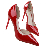 Women's Elegant Pointed Toe Bridal Stiletto - Black - Shoes - 43 B - PU Patent Leather - image 6