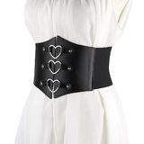 Women's Under Bust Waist Cincher Belts - Black - Round - Waist 60-80cm - PU Leather - image 28