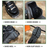Women's Gothic Punk Platform Sneakers - Black - 1 /  No Plush / Punk Shoes - 44 B - PU Leather - image 14