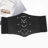 Women's Under Bust Waist Cincher Belts - Black - Round - Waist 60-80cm - PU Leather - image 29