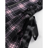 Women's Fairy Grunge Plaid Mini Dress - White - Mini Dress - XXXL - Polyester - image 32