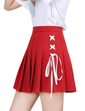 Women's Stretchy Flared Mini Skater Skirt - Red - A9 / Plaid Gothic Skirt - XXXL - Polyester - image 19