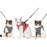 Cat Harness Walking Lead Vest Set - Green - Cat Vest Harness Leash - XL - Nylon/Canvas - image 10