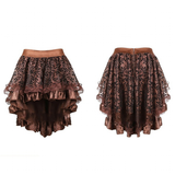 Women's Steampunk Top Corset Skirt Set - White - 1 / Steampunk / Shirt - 6XL - Polyester - image 5