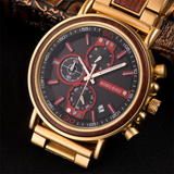 Men's Women's Stylish Wooden Watches - Blue - S18-6 / Customized / Wood Watch - Medium - Wood/Stainless Steel - image 4