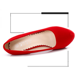 Women's Super High Heel Suede Stilettos - Red - Super High Stilettos - 16 B - Suede/PU Leather - image 15