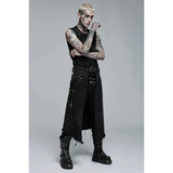 Men's Women's Retro Gothic Punk Half Skirt - Black - Unisex Half Skirt - 5XL - Polyester Jacquard - image 2