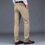 Men's Modern Stretch Business Work Pants - Khaki - Pants - 42 - Polyester Spandex - image 13