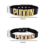 Unisex Gothc Puddin Choker Necklace - Black - 1 / Buckle / 17.32 x 0.78" / Necklace - M - PU Leather - image 11