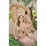 Women's Sequin Prom Bridesmaid Dress - Rose Gold - Prom Bridesmaid Dress - Polyester/Sequin - image 4