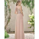 Women's Sequin Prom Bridesmaid Dress - Rose Gold - Prom Bridesmaid Dress - Polyester/Sequin - image 3