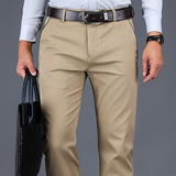 Men's Modern Stretch Business Work Pants - Khaki - Pants - 42 - Polyester Spandex - image 14