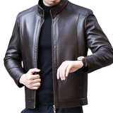 Men's Genuine Natural Leather Jackets - Black - Smart Jacket - 4XL - Genuine Leather - image 28