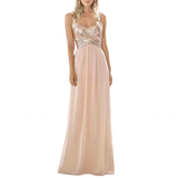 Women's Sequin Prom Bridesmaid Dress - Rose Gold - Prom Bridesmaid Dress - Polyester/Sequin - image 25