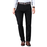 Men's Modern Stretch Business Work Pants - Black - Pants - 42 - Polyester Spandex - image 37