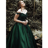 Women's Elegant Long Satin Ball Gown - Blue - Elegant Evening Gown - 28W - Satin - image 13