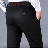 Men's Modern Stretch Business Work Pants - Khaki - Pants - 42 - Polyester Spandex - image 20