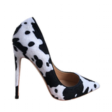 Women's High Animal Print Stilettos Flock - Green - 1 / 12cm / Stilettos - 42 B - PU Suede Leather - image 46