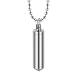 Funki Buys | Cremation Urn Necklaces | Unisex Ope... - Silver - Memorial Urn Necklace / Stainless Steel / One Size - image 20