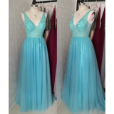 Women's Beaded  Evening Dress Tulle - Pink - Beaded Evening Dress - 22W - Polyester/Chiffon/Tulle - image 29