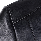 Men's Genuine Natural Leather Jackets - Black - Smart Jacket - 4XL - Genuine Leather - image 15