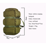 Travel Bags Large Capacity Bag 100L - Army Green - Military Bag - Extra Large - 100 Liter - Polyester Canvas - image 18