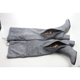 Women's Thigh High Square Mid Heel Boots - Green - Over Knee Boots - 17 B - PU Suede Leather - image 42