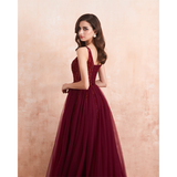 Women's Long Chiffon Tulle Prom Dress - Dark Gray - Dress - 22W - Chiffon/Tulle - image 43