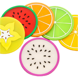 Fruit Design Drink Mats 6-7 Pcs Sets - Mixed - 6 Pcs Cup Coasters - Small - Silicone Rubber - image 34