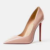 Women's Luxury Red Soles Stiletto Pumps - Beige - 2 / 8cm Stiletto - 46 B - PU Leather - image 12