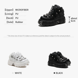 Women's Gothic Punk Platform Sneakers - Black - 1 /  No Plush / Punk Shoes - 44 B - PU Leather - image 50