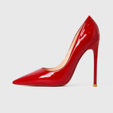 Women's Luxury Red Soles Stiletto Pumps - Beige - 2 / 8cm Stiletto - 46 B - PU Leather - image 29