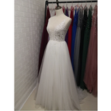 Women's Long Chiffon Tulle Prom Dress - Dark Gray - Dress - 22W - Chiffon/Tulle - image 18