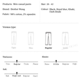 Men's Modern Stretch Business Work Pants - Khaki - Pants - 42 - Polyester Spandex - image 32