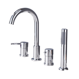 Bath Taps Luxury Brass Bath Shower Set - Gold - 1 / Brushed / Bath Faucet - Large - Stainless Steel - image 26