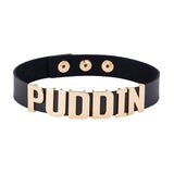 Unisex Gothc Puddin Choker Necklace - Black - 2 /  Stud / 14.56 x 0.78"/ Necklace - S - PU Leather - image 15