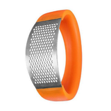 Stainless Steel Garlic Crusher - Orange - Garlic Press - 4.33 x 2.95 x 0.77" - Stainless Steel - image 2