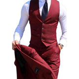Men's Classy 3 Pcs Slim Fit Formal Suits - Brown - Light Brown / 3 Pcs Slim Fit Suit - 6XL - Polyester - image 32